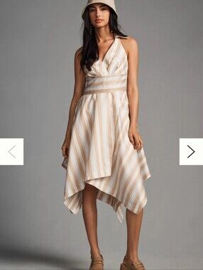 Maeve Asymmetrical Wrap Shirt dress